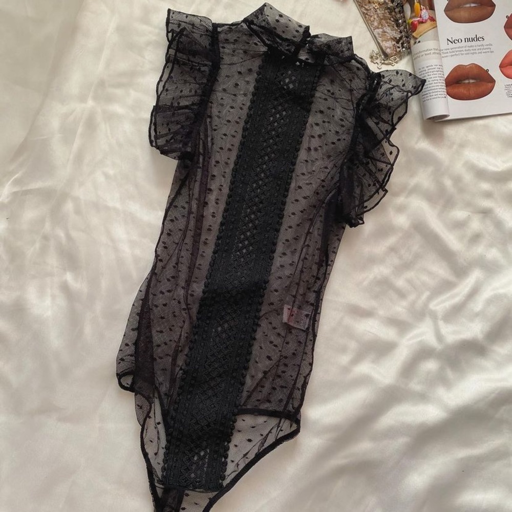 Net bodysuit 🖤 - Picture 4 of 6
